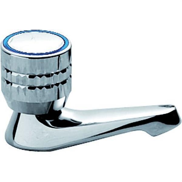 TRES - ESE-23 GRIFO 1/2" LAVABO UN AGUA INDICADOR ROJO CROMADO