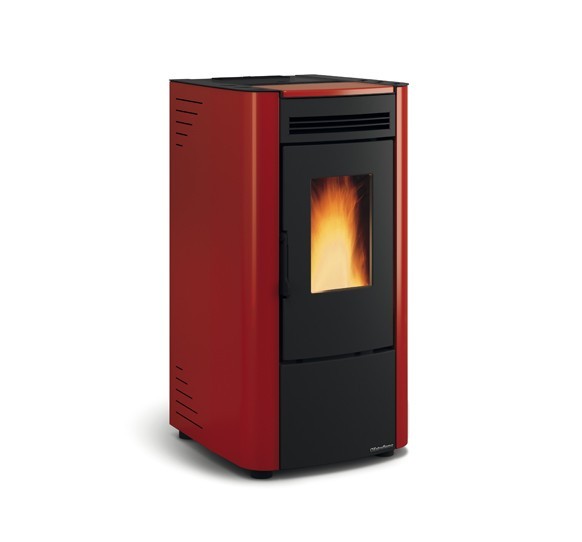 EXTRAFLAME - KETTY EVO 2.0 ESTUFA 6,5 KW PELET VENTILADA BURDEOS A+