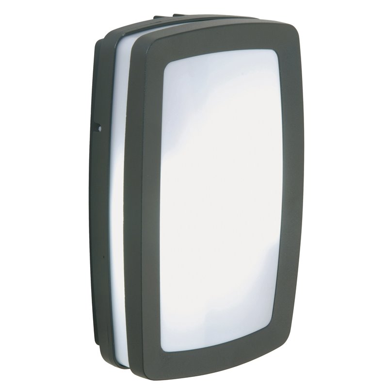 DOPO - APLIQUE RECTO KIRA IP54 E27 2X20W ANTRACITA