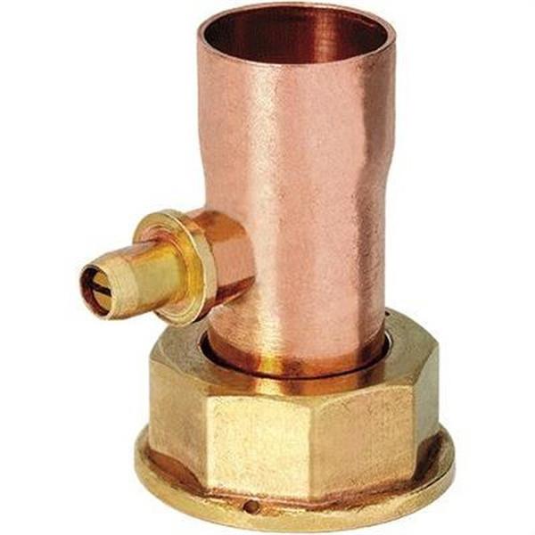 GAS - RACORD 2 PECES RECTE D-15X3/4" A/PURGADOR SOLDAT