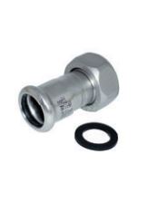 INOXPRES - INSTALPRESS PERFIL M RACORD 2 PECES D-15 X 1/2" AISI 316L