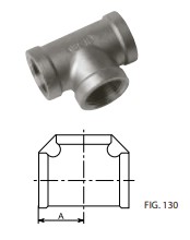 FILINOX - TE IGUAL ROSCADO 3/8" AISI 316