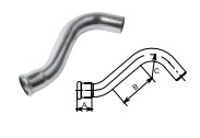 FILINOX - INOX CORBA DESVIADA 90º M-F 18 AISI 316 PERFIL F