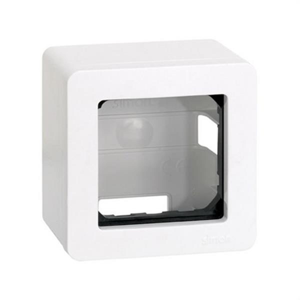 SIMON - SERIE 27 CAJA SUPERFICIE PARA 1 ELEMENTO BLANCO