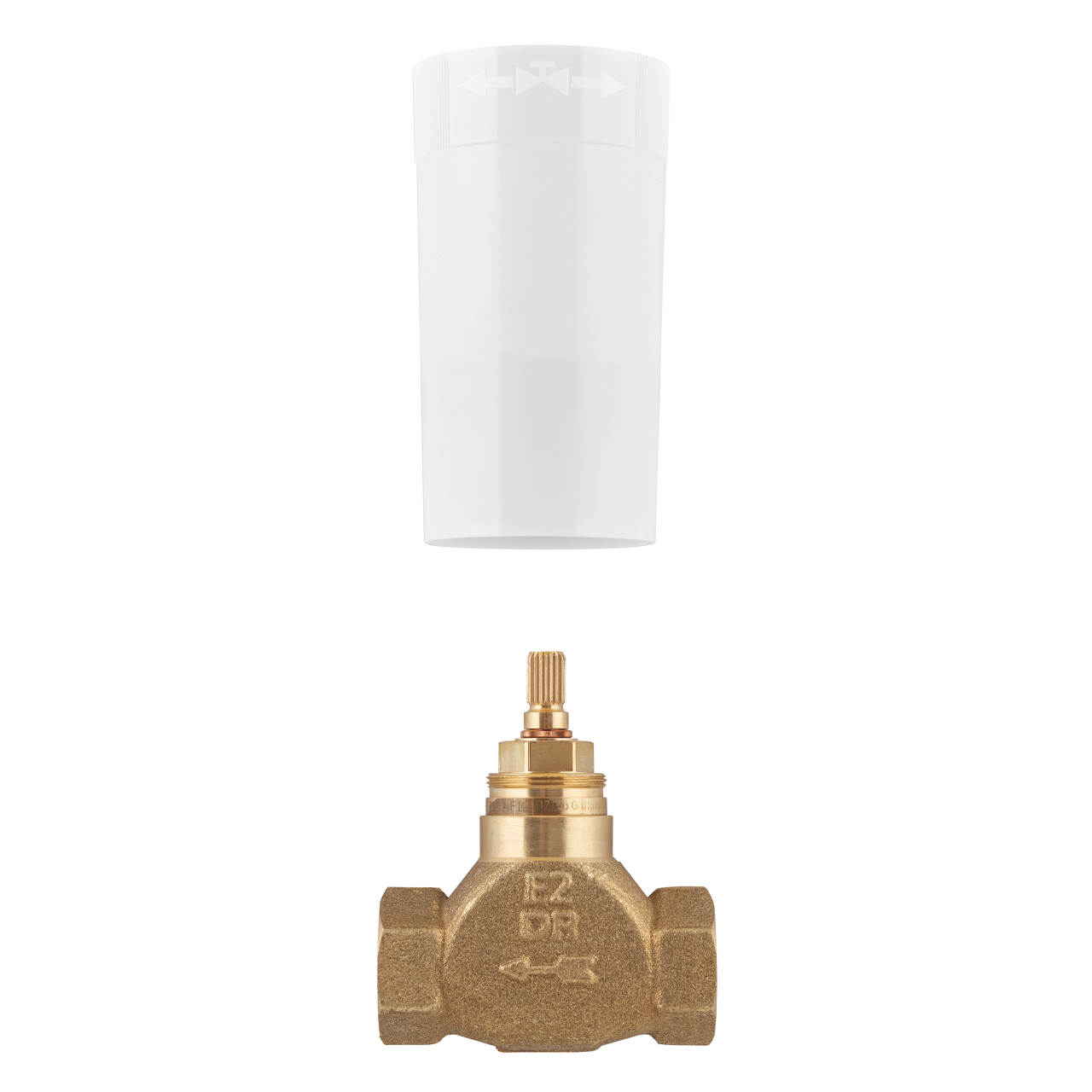 GROHE - LLAVE DE PASO 1/2" CUERPO EMPOTRADO LATÓN