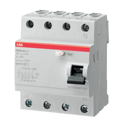 ABB - INTERRUPTOR DIFERENCIAL FH-204AC-63/0,03 4P 63A AC 30MA