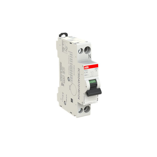 ABB - INTERRUPTOR AUT. MAGNETOTÉRMICO SN201L-C10 1P+N 10A C 4,5KA