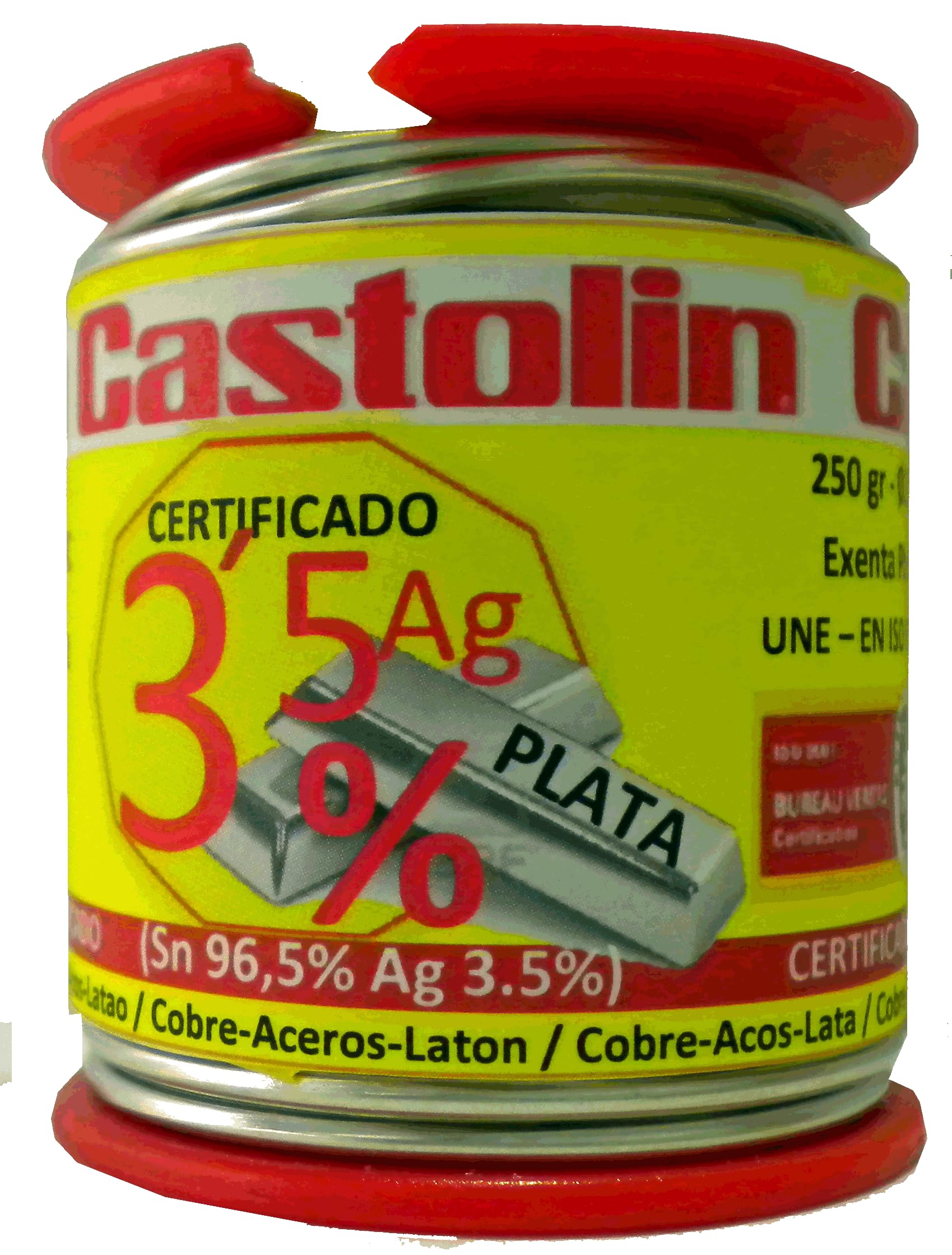 CASTOLIN - CARRET CERTIFICAT ESTANY 3,5% PLATA 2MM