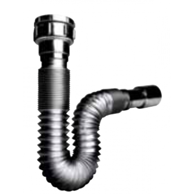 WIRQUIN - SP3240 SIFÓN EXTENSIBLE 1 1/2"- 1 1/4" D-32-40 CROMADO