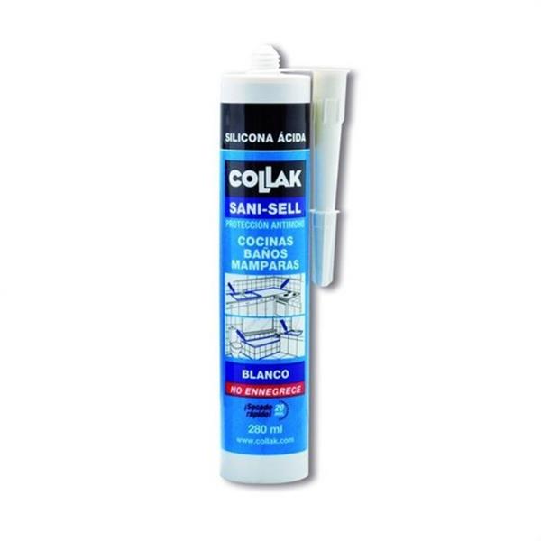 COLLAK - SILICONA SANITARIA TRASLUCIDA 280ML