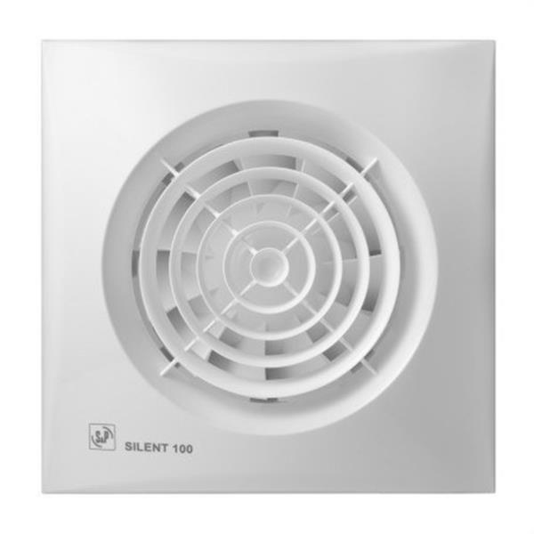 S&P - SILENT-100 CZ EXTRACTOR BAÑO D-100 95M3/H BLANCO