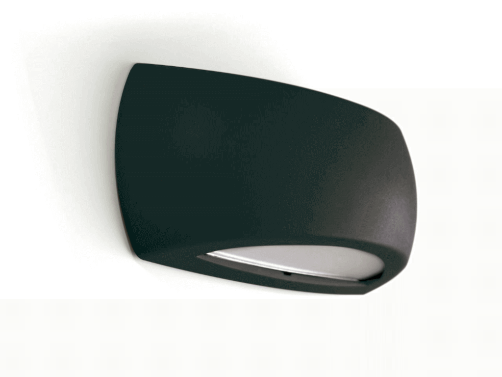 DOPO - APLIQUE DECIR/IND E27 LED 6W 800LM 2700K IP66 NEGRO
