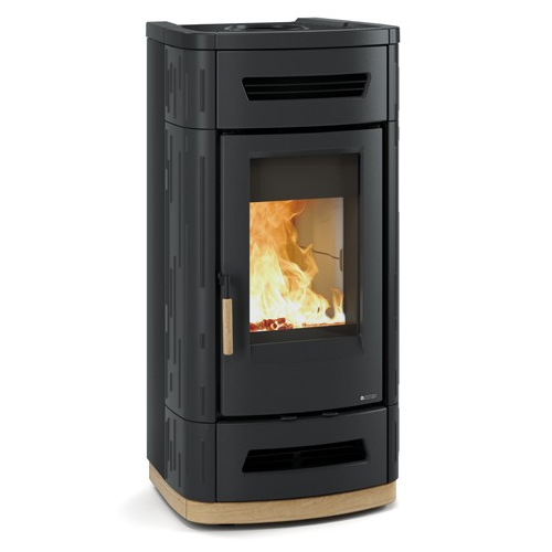 NORDICA - ORIANA ESTUFA 8,3 KW LLENYA VENTILADA I CANALITZABLE NEGRE ANTRACITA A+