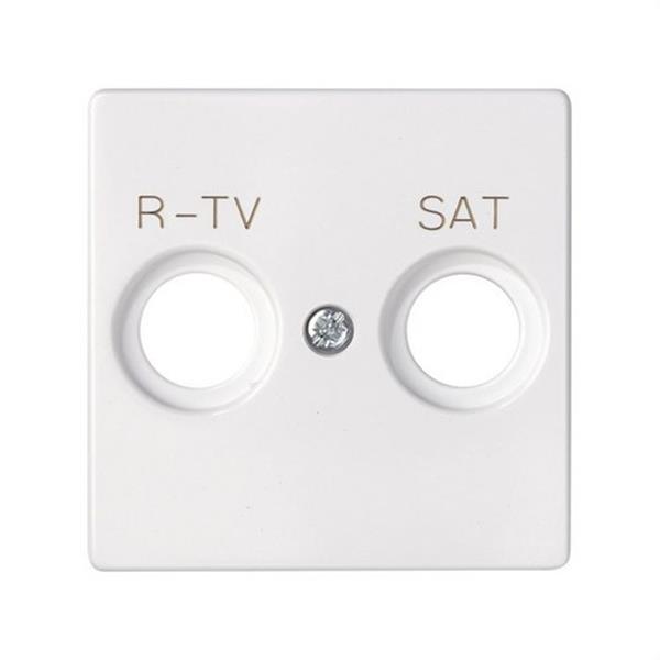 SIMON - SERIE 82 TAPA PRESA R-TV + SAT BLANC NEU