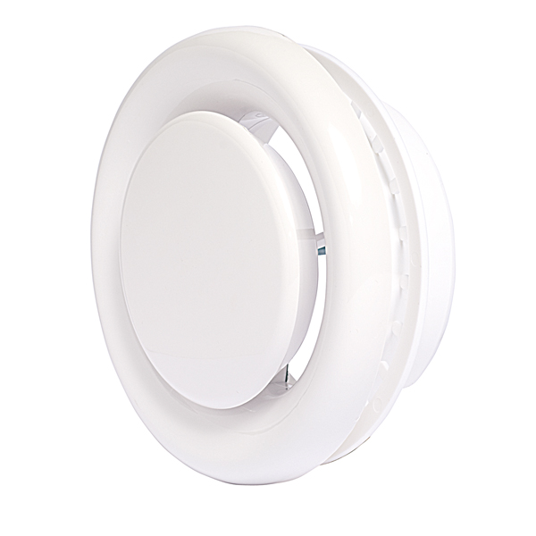 VECAMCO - BOCA VENTILACIÓN D-100 REGULABLE BLANCO
