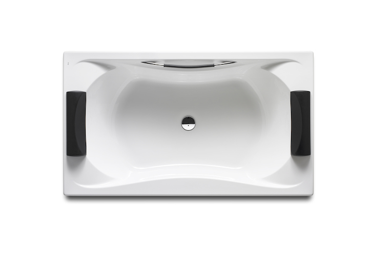 ROCA - BANYERA ACRILICA BECOOL 1900X1100 SENSE MASSATGE AMB NANSES BLANC