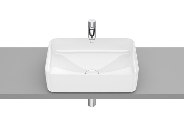 ROCA - INSPIRA SQUARE LAVABO 500X370 ENCIMERA PORCELLANA BLANC MATE