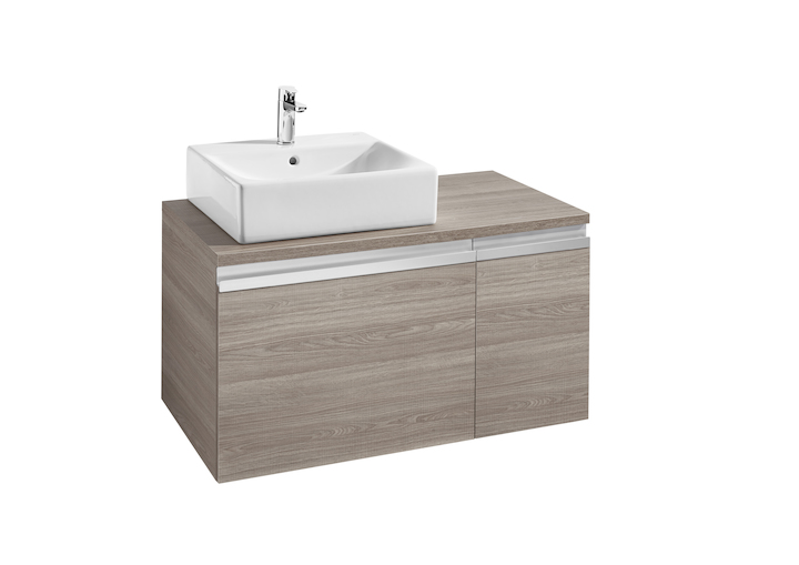 ROCA - MOBLE BASE LAVABO HEIMA 900 ESQUERRA GRIS MATE