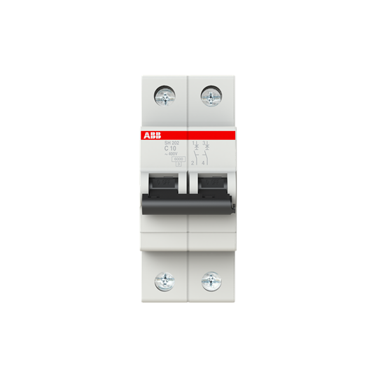 ABB - INTERRUPTOR AUT. MAGNETOTÈRMIC SH-201-C10NA 1P+N 10A C 6KA