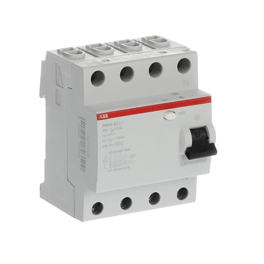 ABB - INTERRUPTOR DIFERENCIAL FH-204AC-63/0,3 4P 63A AC 300MA