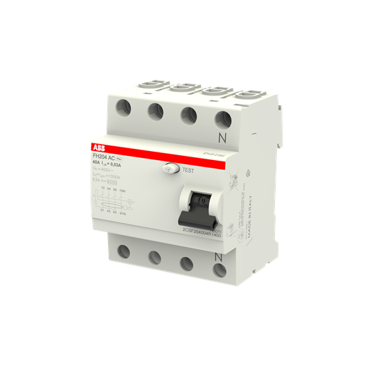 ABB - INTERRUPTOR DIFERENCIAL FH-204AC-40/0,03 4P 40A AC 30MA