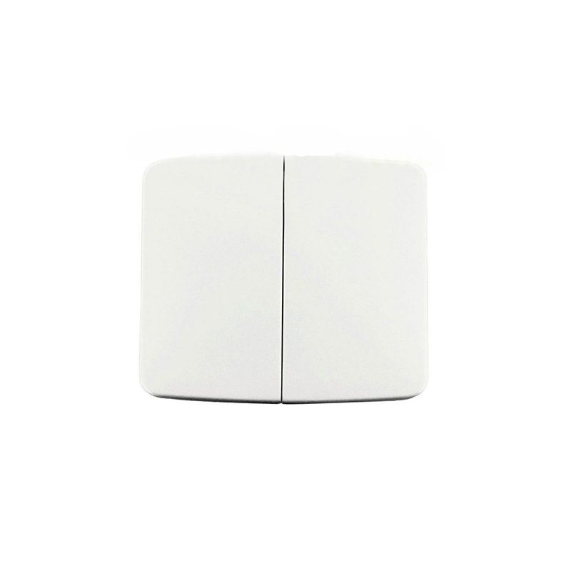 NIESSEN - ARCO TECLA DOBLE INTERRUPTOR CONMUTADOR BLANCA