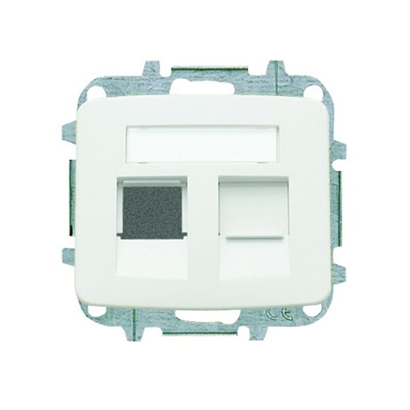 NIESSEN - ARCO TAPA 2 CONECTORES TELÉFONO/INFORMÁTICO A/PERSIANA BLANCA