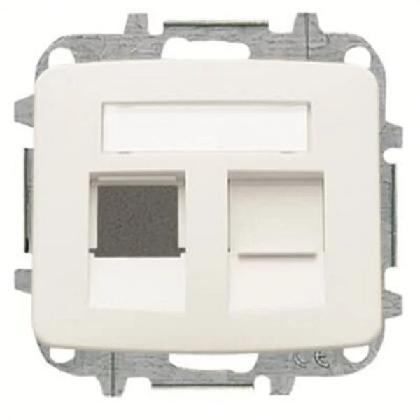 NIESSEN - ARCO TAPA 2 CONECTORES TELÉFONO/INFORMÁTICO A/PERSIANA BLANCA