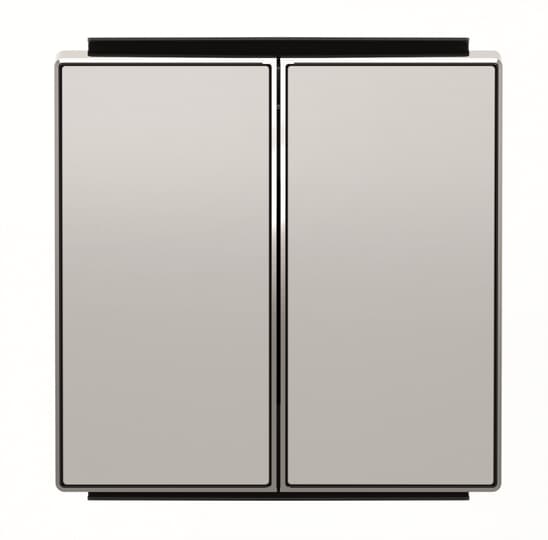 NIESSEN - SKY TECLA DOBLE INTERRUPTOR/COMMUTADOR PLATA