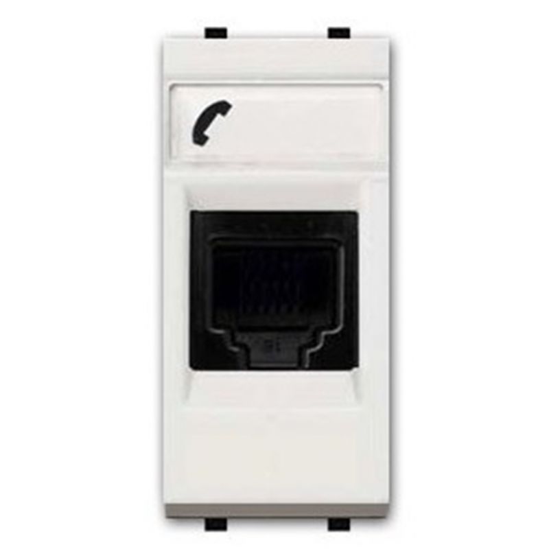 NIESSEN - ZENIT TOMA TELÉFONO 6 CONTACTOS 1M BLANCO