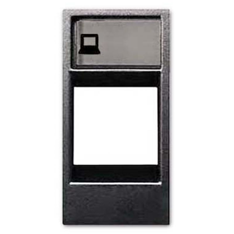 NIESSEN - ZENIT TAPA SOPORTE TELÉFONO/INFORMÁTICO 1 CONECTOR C/PERSIANA 1M ANTRACITA