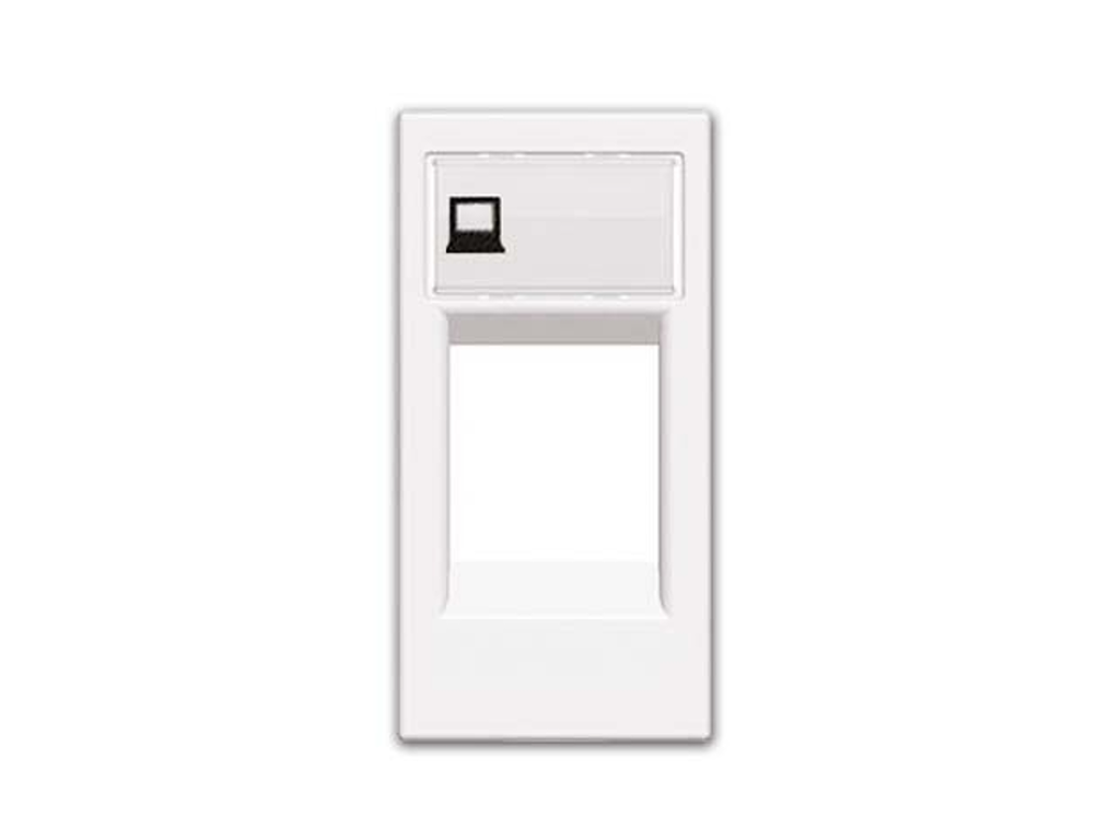 NIESSEN - ZENIT TAPA SOPORTE TELÉFONO/INFORMÁTICO 1 CONECTOR C/PERSIANA 1M BLANCO