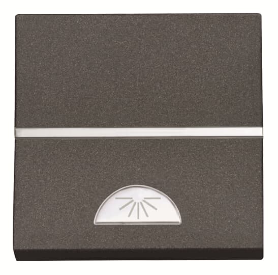 NIESSEN - ZENIT PULSADOR C/SÍMBOLO LUZ 2M ANTRACITA