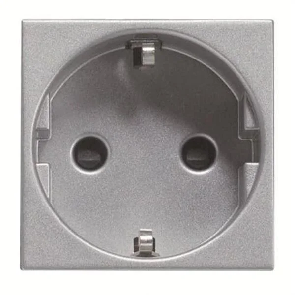 NIESSEN - ZENIT BASE ENCHUFE SCHUKO 2P+T PLATA