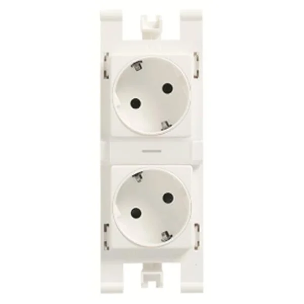 NIESSEN - LUJO BASE ENCHUFE SCHUKO DOBLE 2P+TT BLANCO