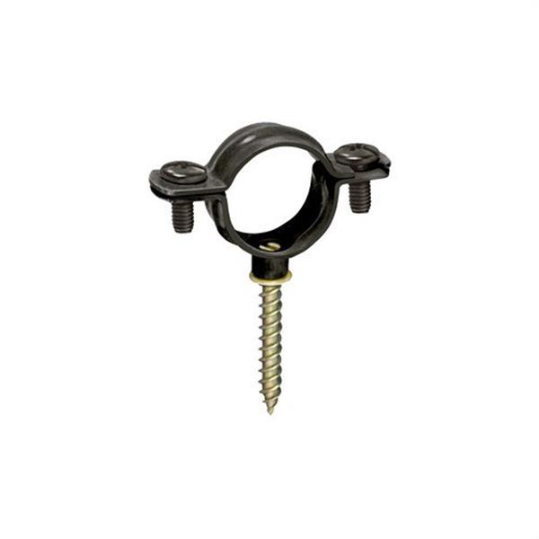 CELO - "GNK" ABRAÇADERA METAL. GAS D-15 M-6 ACER PLASTIFICAT NEGRE (C-50U)