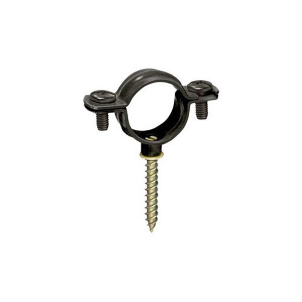 CELO - "GNK" ABRAÇADERA METAL. GAS D-18 M-6 ACER PLASTIFICAT NEGRE (C-50U)