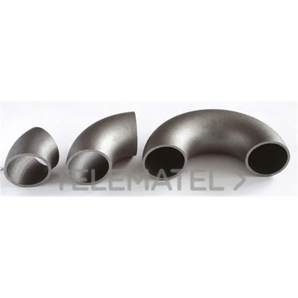 ATUSA - CORBA 90º SOLDAR D-33,7X1" NORMA 3D ACER NEGRE