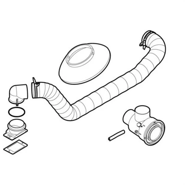 BAXI - KIT SORTIDA CONCENTRIC 80/125 ARGENTA GTI ECO