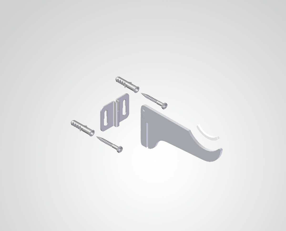 BAXI - SOPORTE ACERO ALICATAR PROF. 80 Y 100 RAD. ALUMINIO