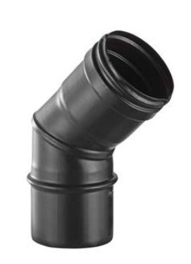 BOFILL - CODO 45º CVNM45 D-150 SIMPLE NEGRO MATE