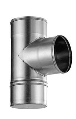 BOFILL - TE 90º AMB TAP SIMPLE PARET GALVANITZADA TTG90 D-200X0,8 MM