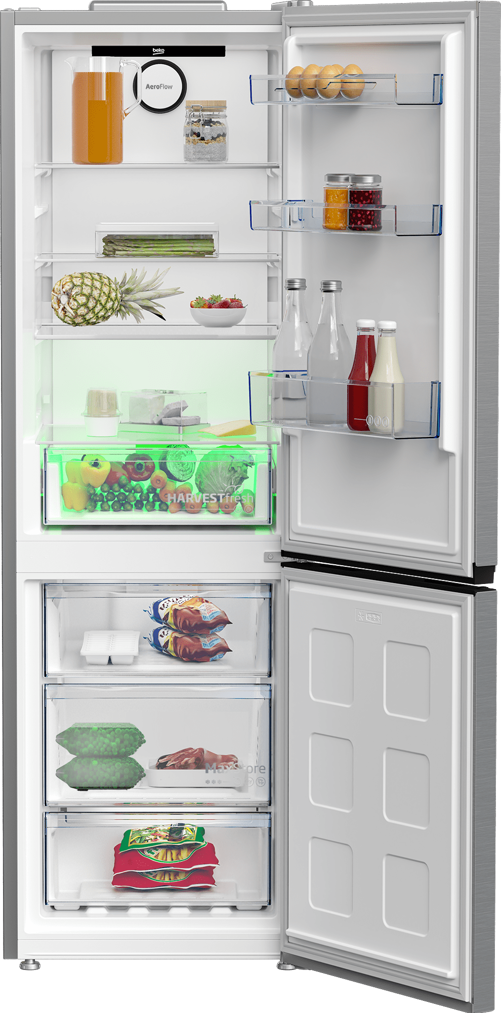 BEKO - COMBI 186X60 NEO FROST INOX view 2