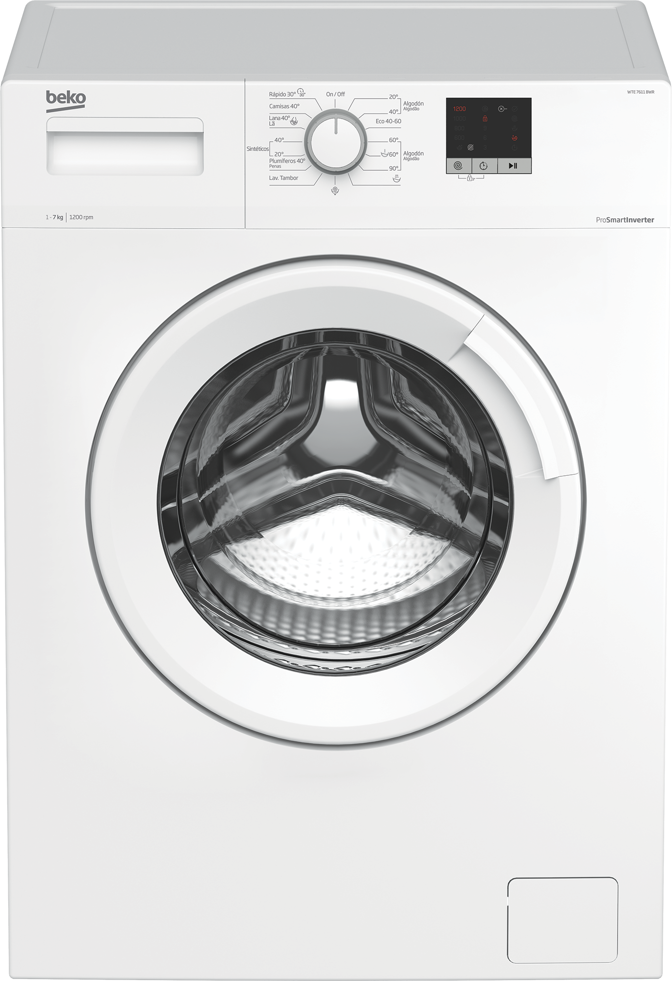 BEKO - RENTADORA 7KG 1200RPM BLANC view 2