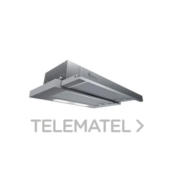 BALAY - CAMPANA TELESCÓPICA ENCASTRABLE 60CM 360 M3/H ACER INOX. CONTROL MECÀNIC FILT. ALUMINI