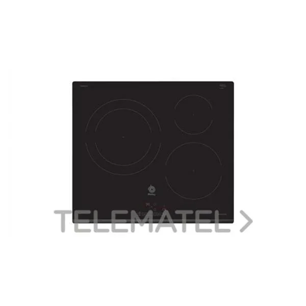 BALAY - ENCIMERA INDUCCIÓ ENCASTRABLE 60CM 3F ZONA 28 NEGRE/BISEL DAVANTER CONTROL TÀCTIL