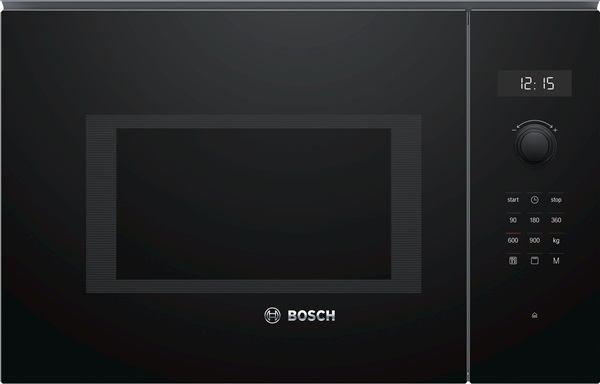 BOSCH - MICROONDAS INTEGRABLE SIN MARCO ELECTRÓNICO (5) 38 CM 25L VIDRIO NEGRO A/GRILL view 2