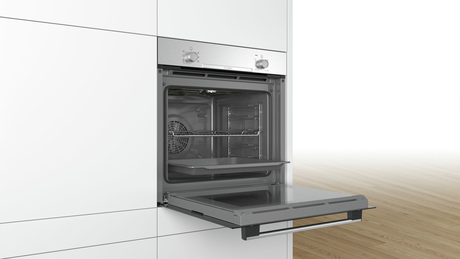 BOSCH - FORN MULTIFUNCIÓ (5) ENCASTRABLE 60 CM 71L VIDRE NEGRE/INOX A AP COMANDAMENTS FIXES view 3