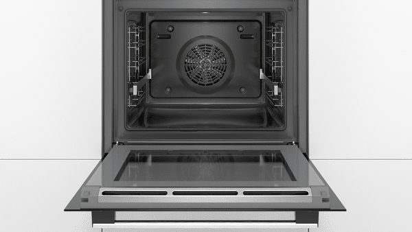 BOSCH - FORN MULTIFUNCIÓ (9) ENCASTRABLE 60CM VIDRE NEGRE/ACER PIRÓLISIS DISPLAY LCD view 2