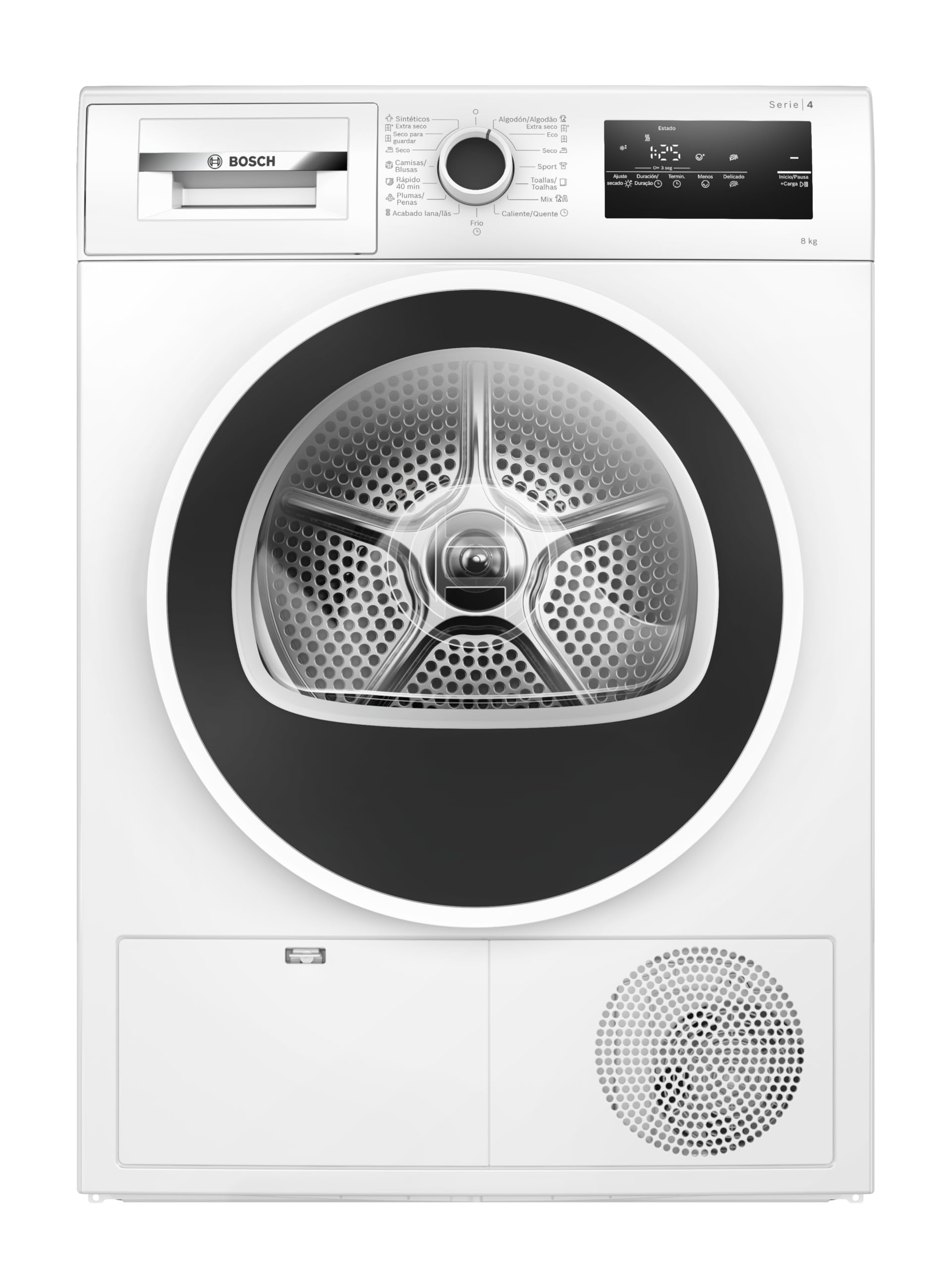 BOSCH - SECADORA BOMBA DE CALOR SERIE 4 8KG BLANCO A++
